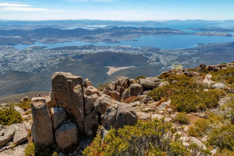 View from Mount Wellington in Tasmania
