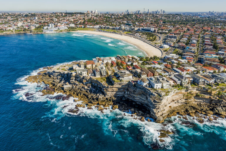 Aerial view of Bondi Beach, Sydney