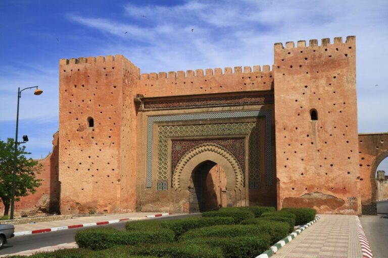 Bab Mansour gate in Meknes, Morocco