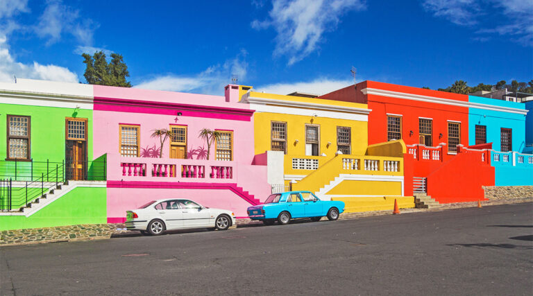Colorful houses in Bo-Kaap, Cape Town