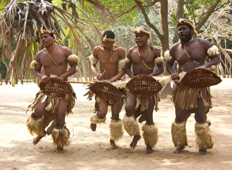 Traditional African dance performance in East Africa.