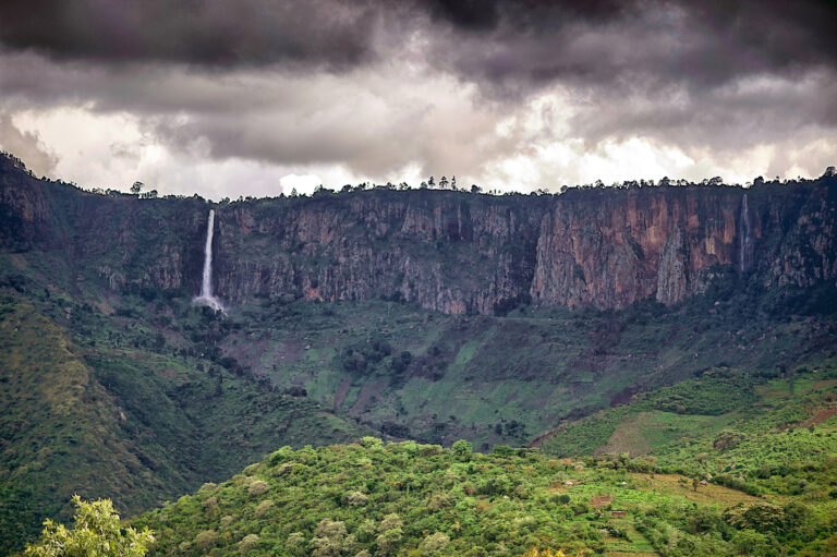 Waterfall in the Great Rift Valley, Kenya