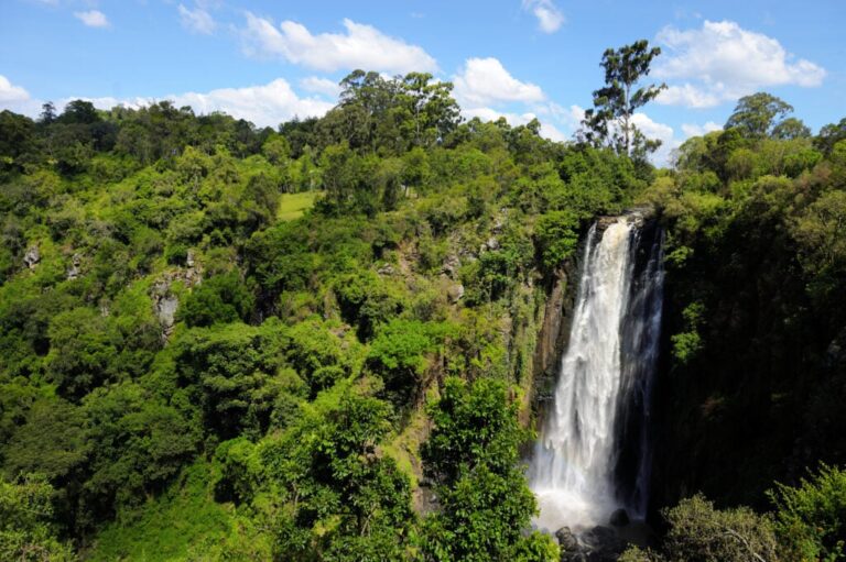 Scenic view of Thomson's Falls in Kenya.