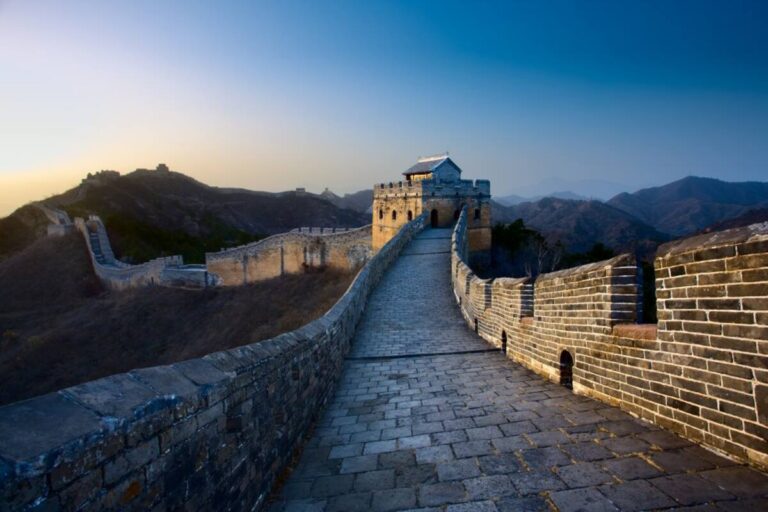 Great Wall of China at sunrise