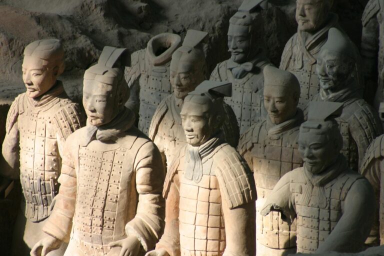 Terracotta Army sculptures in Xi'an, China