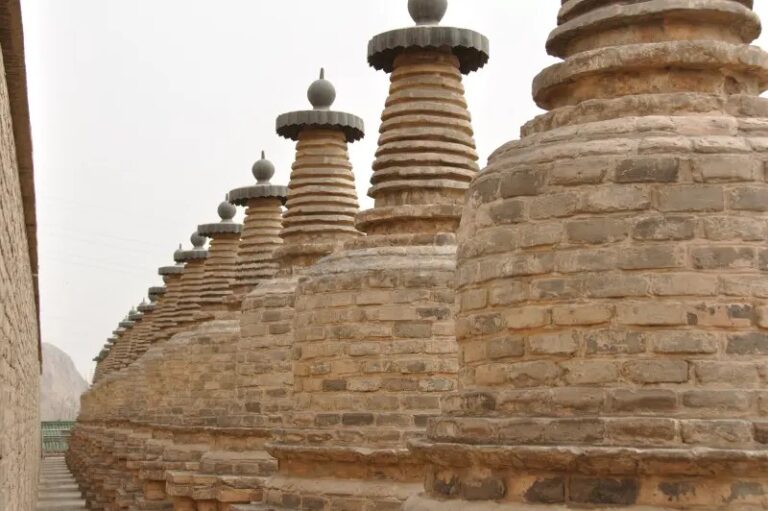 Ancient brick pagodas in Ningxia, China