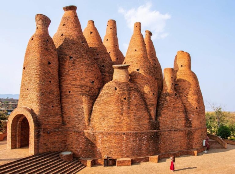 Unique brick architecture in Yunnan, China