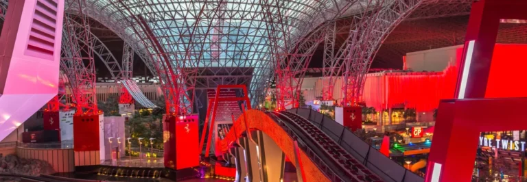 Indoor roller coaster at Ferrari World Abu Dhabi