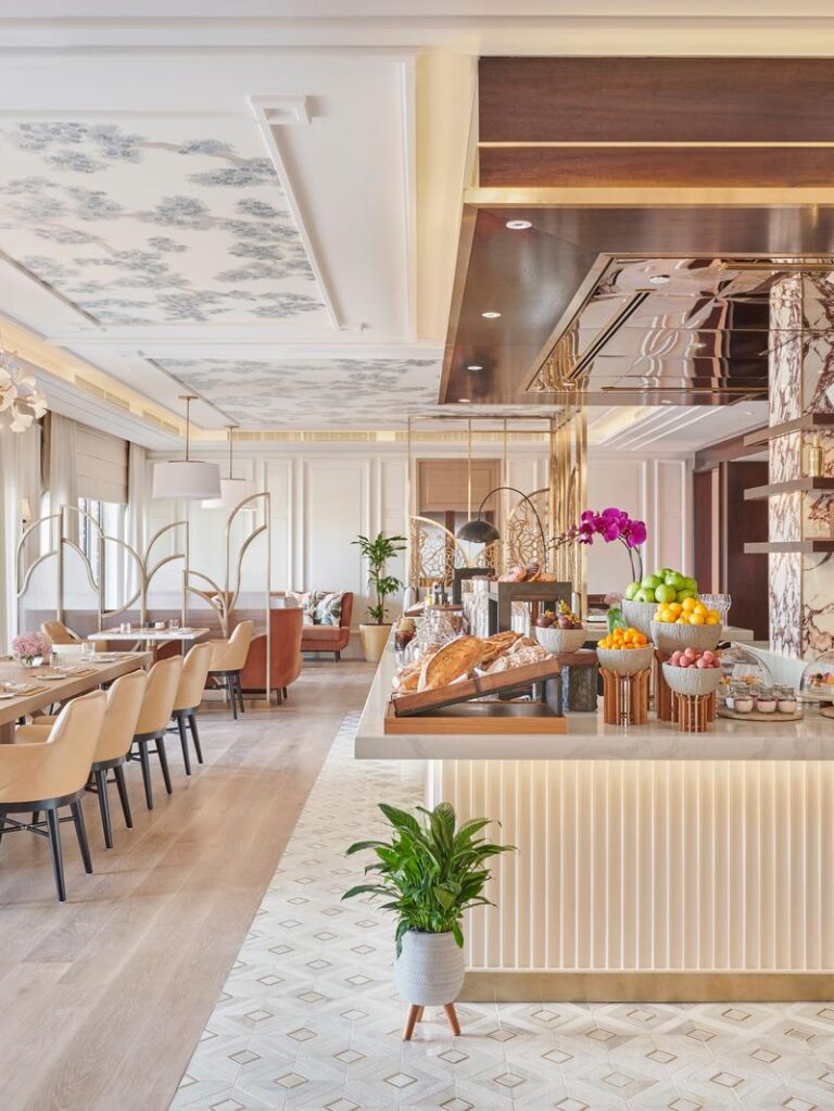 Luxury dining area at Emirates Palace Hotel