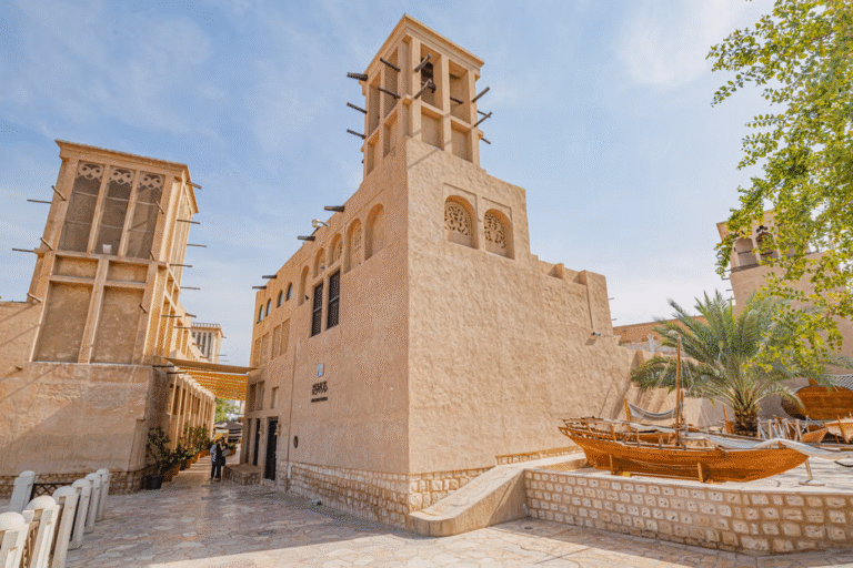 Traditional wind tower architecture in Al Fahidi Historical Neighborhood