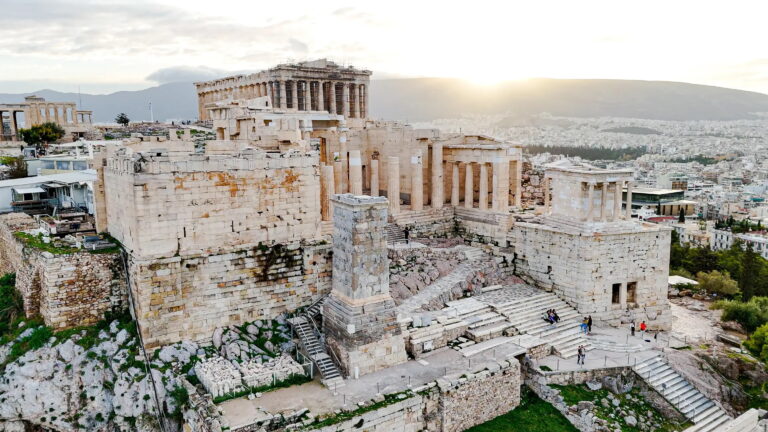Propylaea entrance at Acropolis of Athens
