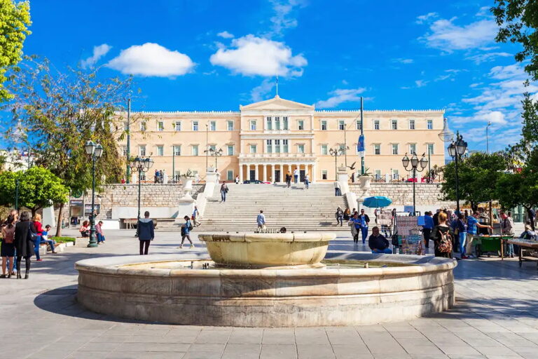 Hellenic Parliament building at Syntagma Square, Athens