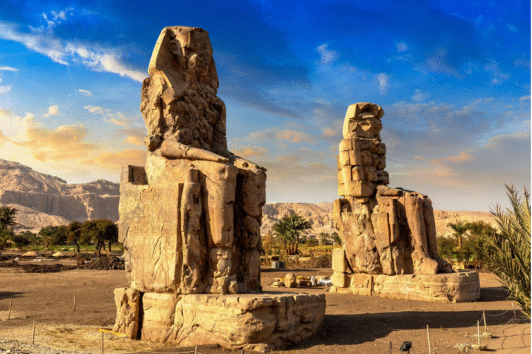 Colossi of Memnon statues in Egypt