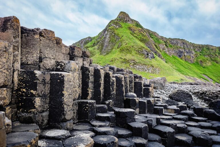 Giant's Causeway basalt columns in Northern Ireland.