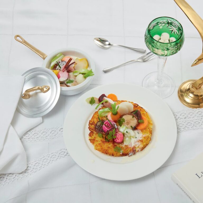 Gourmet dish at Movenpick Hotel in Zagreb