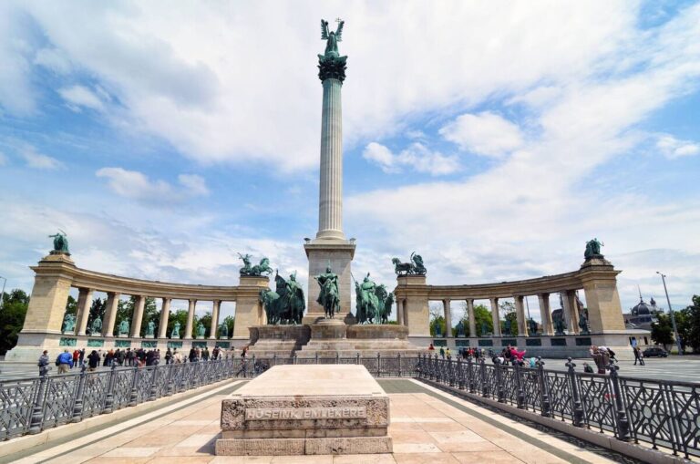 Monument at Heroes' Square in Budapest