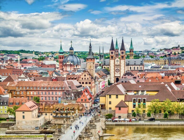 Würzburg cityscape with baroque architecture and bridge