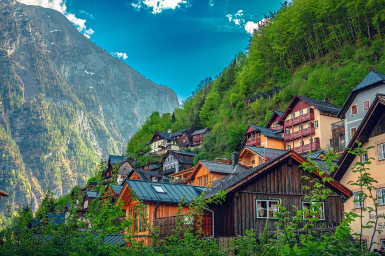 Charming village of Hallstatt in the Austrian Alps