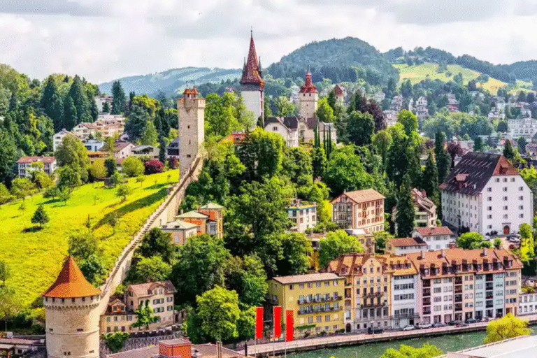 Lucerne's Musegg Wall and towers