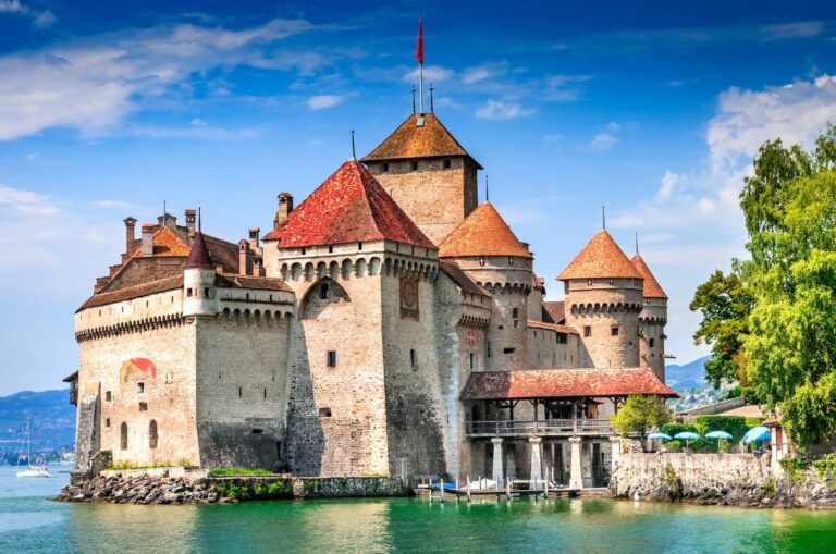 Chillon Castle on Lake Geneva
