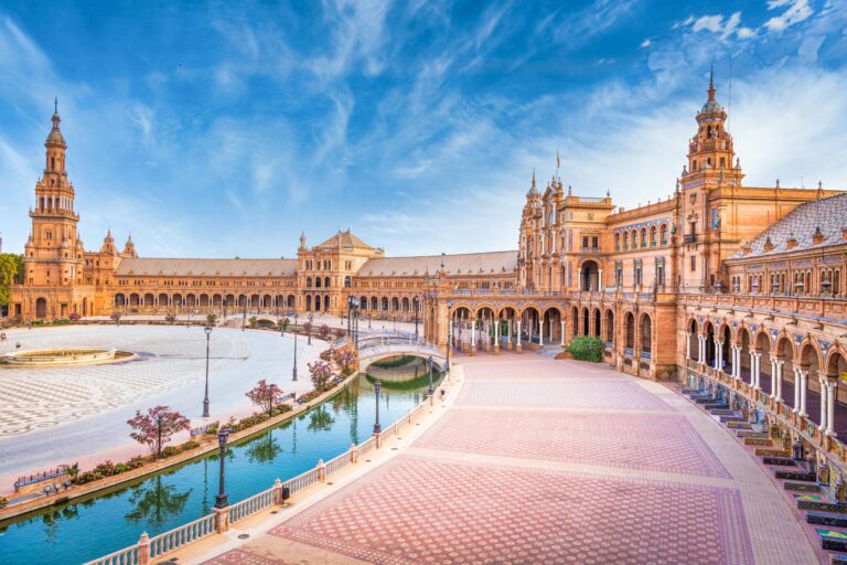 Plaza de España in Seville, Spain