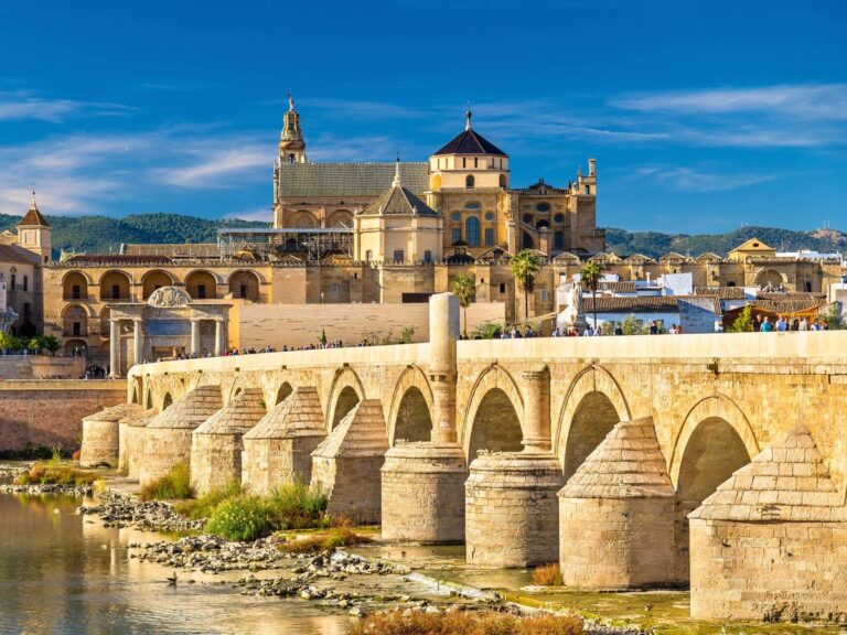 Roman Bridge of Córdoba with Mezquita-Catedral in the background