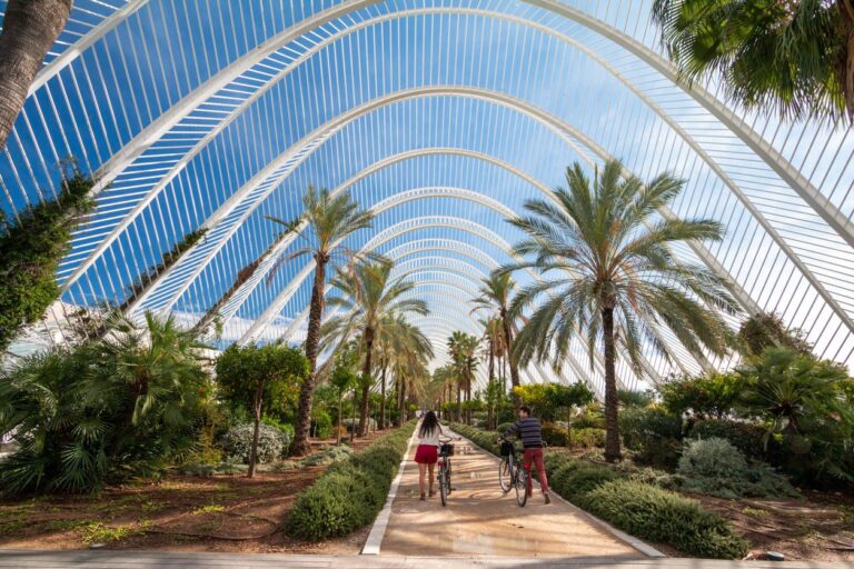 Walkway in City of Arts and Sciences, Valencia