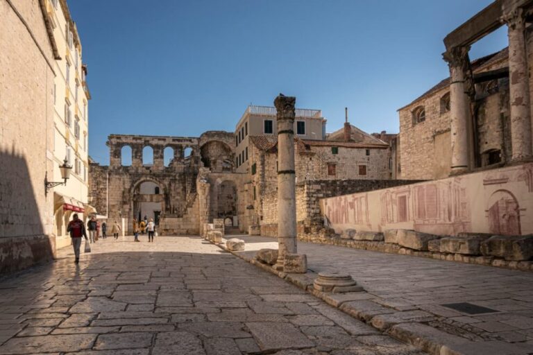 Ancient ruins of Diocletian's Palace in Split, Croatia