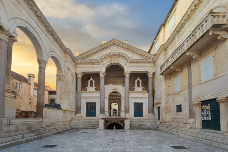Diocletian's Palace courtyard in Split, Croatia