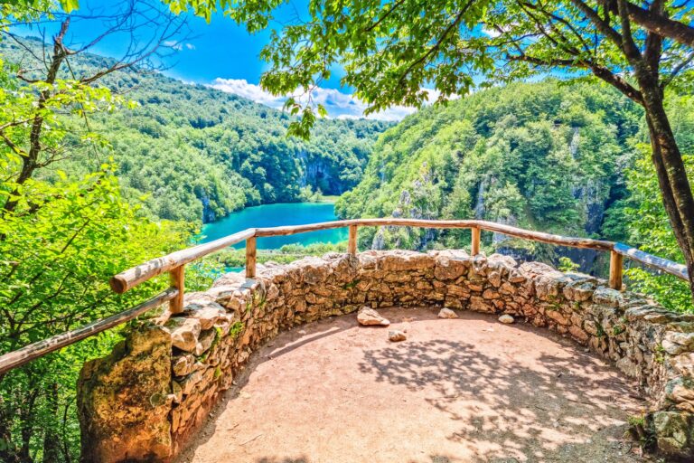 Scenic overlook at Plitvice Lakes National Park