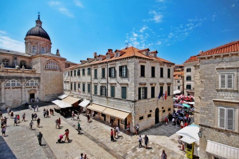 Historic square in Dubrovnik Old Town