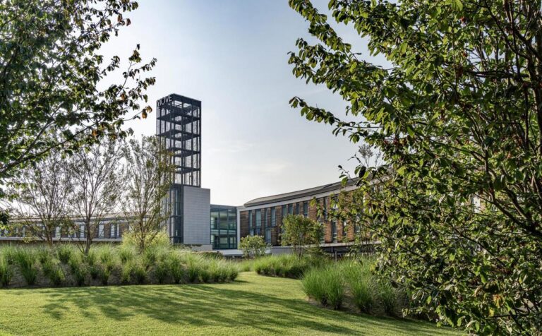 Exterior view of Move Hotels Nord in Italy with lush greenery