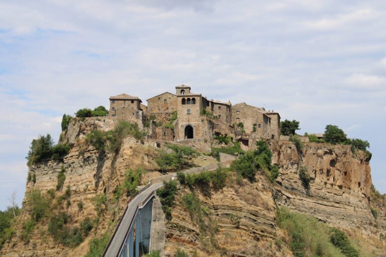 Ancient village of Civita di Bagnoregio on a cliff