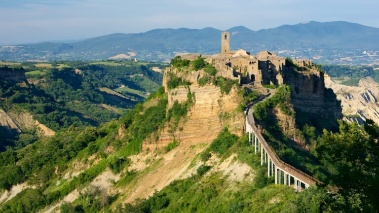 Hilltop town of Civita di Bagnoregio in Italy