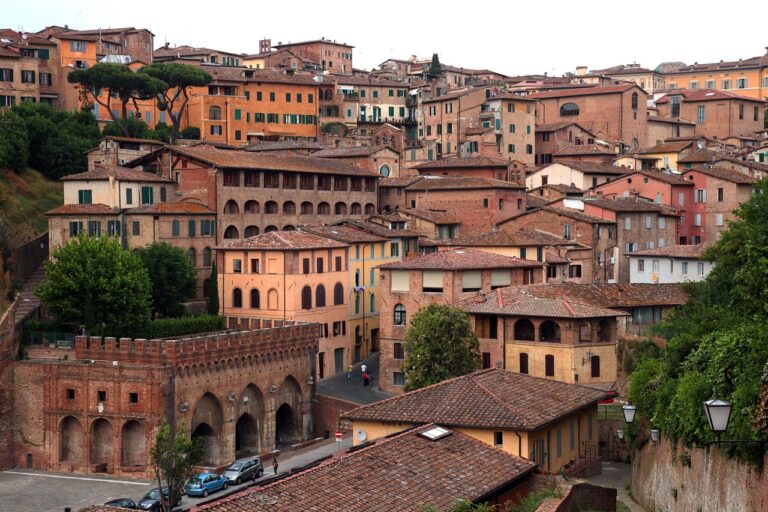 Historic cityscape of Siena, Italy