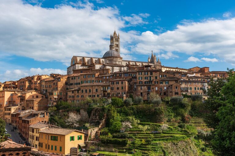 Siena Cathedral and cityscape in Tuscany