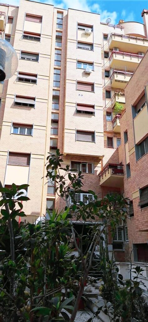 Italian residential building with plants