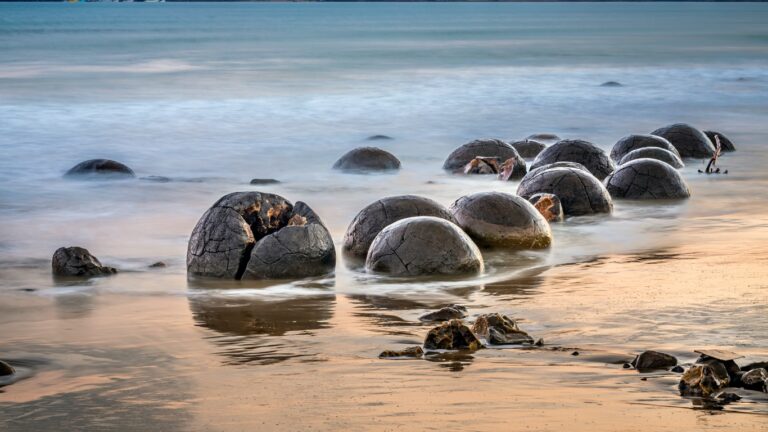 Moeraki Boulders in New Zealand