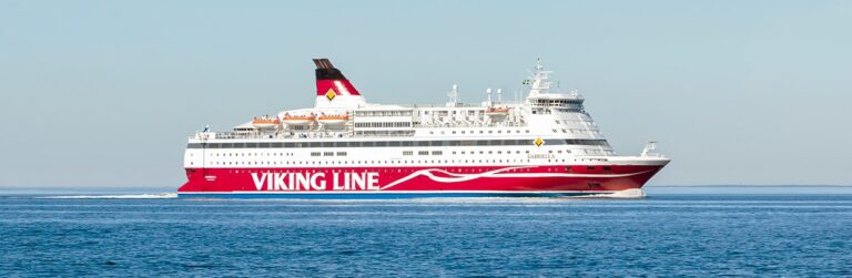 Viking Line cruise ship on the Baltic Sea.