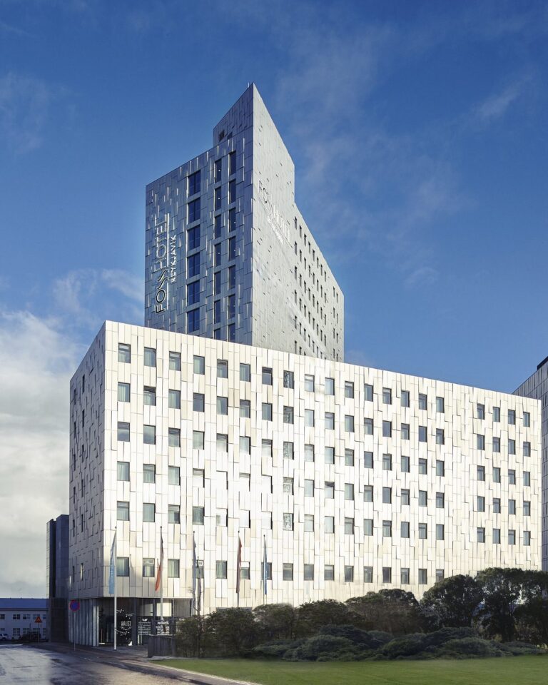 Fosshotel Reykjavik with modern architecture