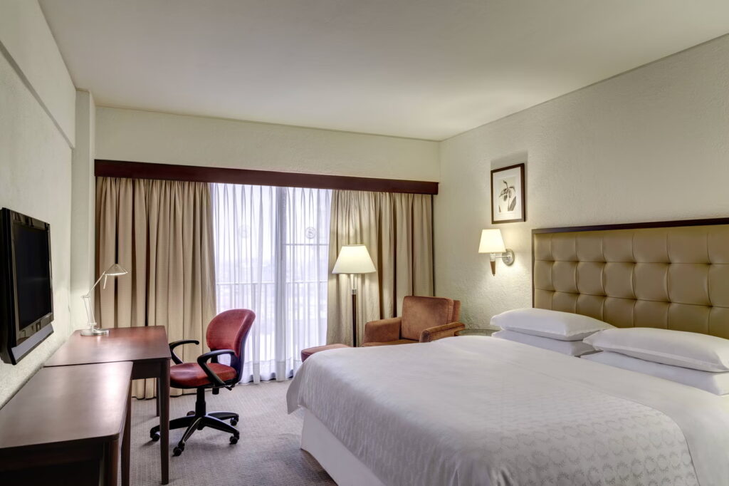 Modern hotel room at Sheraton Hotel Lima
