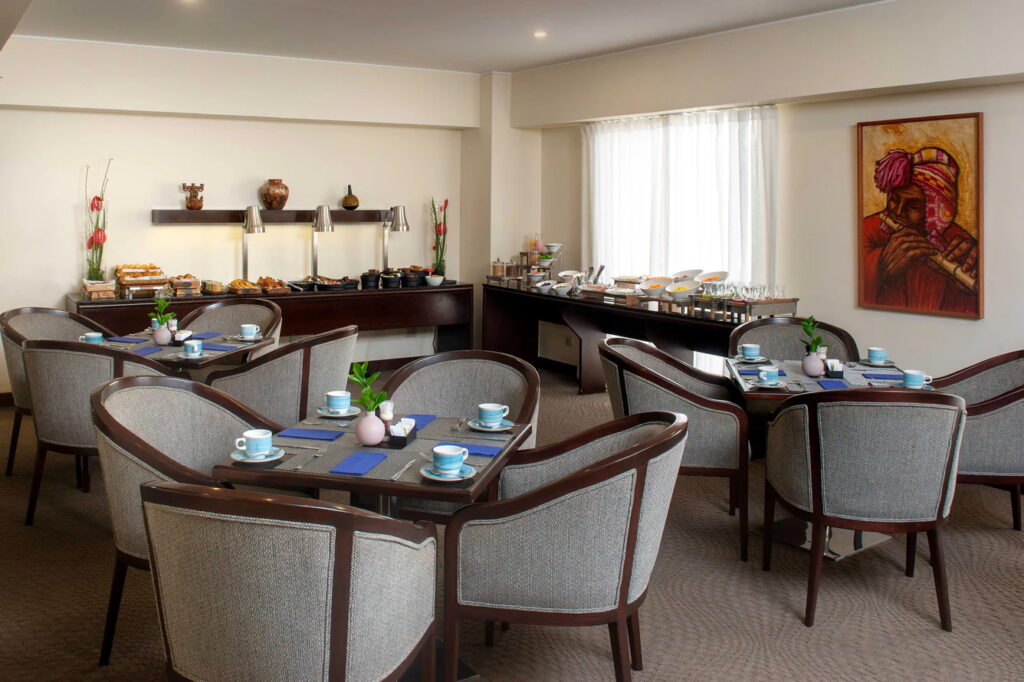 Buffet dining area at Sheraton Hotel Lima.
