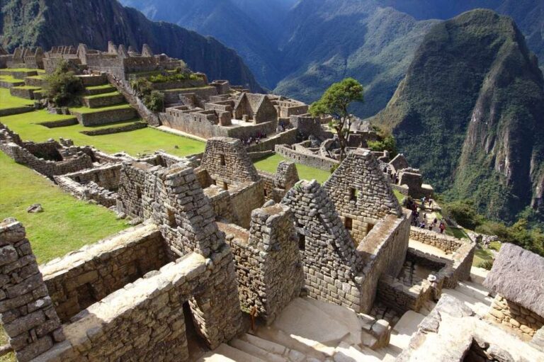 Ancient ruins of Machu Picchu in Peru.