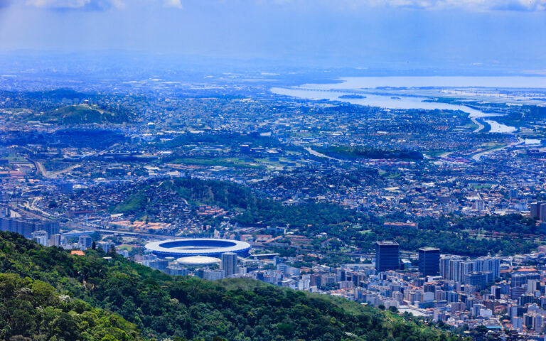 Aerial view of Maracanã Stadium in Rio de Janeiro