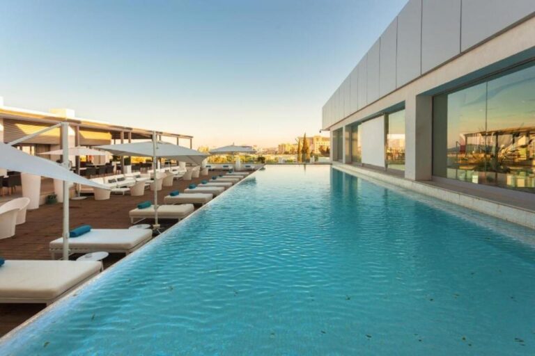 Rooftop pool at Laico Hotel in Tunisia
