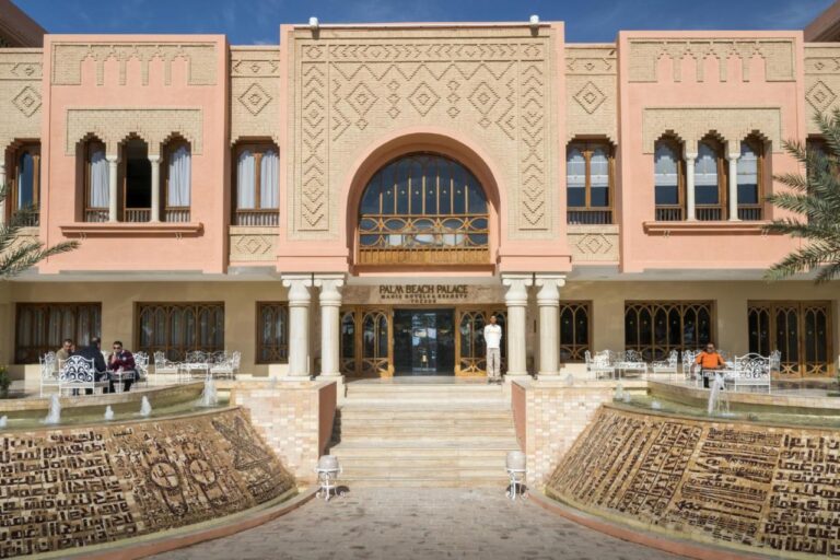 Exterior of Palm Beach Palace Hotel in Tunisia